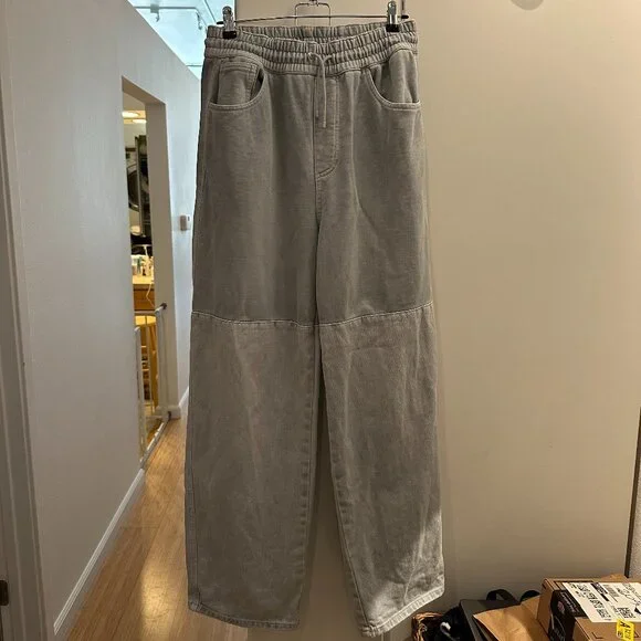 【AMOMENTO】DRAWSTRING DENIM PANTS Amomento Drawstring Denim Pants | Garmentory